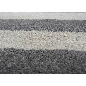 Tapis classique rayé en laine et viscose tufté à la main Acar Tra-14604, gris et noir, rectangulaire, pour couloir, maison, voiture, épaisseur 10 mm - Product Image 3