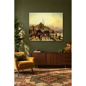 Vista di Fida sulla nuova moschea dal ponte di Galata, stampa su tela - Product Image 5
