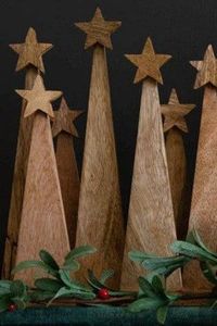 ARBRE DE NOËL DRIVEN DÉCORATION ÉCOLOGIQUE CADEAU FAIT MAIN Arbre en bois ornemental Fabriqué en cerisier un arbre pour toute saison - Product Image 2