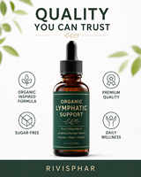 Gouttes de soutien lymphatique bio à marque privée, mélange d'herbes 8-en-1, supplément liquide oral pour le bien-être quotidien