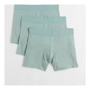 กางเกงบ็อกเซอร์ขาสั้นผ้าฝ้ายระบายอากาศสำหรับผู้ชายชุดชั้นในถักสีเขียว/สีกากีมาใหม่สำหรับฤดูกาล2025 - Product Image 5