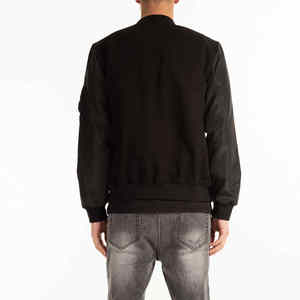 Veste bomber pour homme grande taille de marque en gros, décontractée, unie, légère, coupe-vent, veste bomber pour homme - Product Image 3