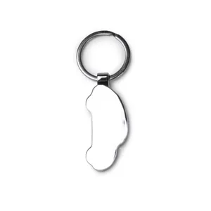 Portachiavi Personalizzato in Bambù Blaine, Gadget in Metallo per Chiavi dell'Auto - Product Image 2