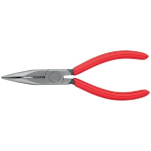 KNIPEX 160 mm Flat-<b>Nose</b> Pliers with 40 Angled Polished Blades Plastic Coated <b>Long</b> Flat/Round Blades - Product Image 3