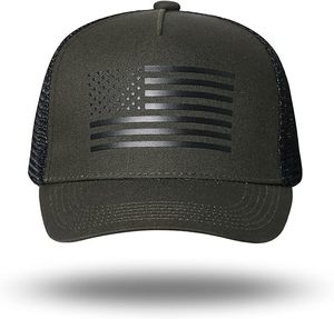 Gorra de Béisbol Estilo Camionero con Bandera Estadounidense Estampada, Gorra de Béisbol Retro Vintage de Copa Suave, Gorra de Béisbol con Letras y Logotipo Personalizado - Product Image 1