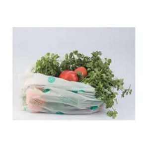 Sacs de courses en plastique PLA de qualité commerciale avec structure portable pour les achats quotidiens en magasin d'alimentation et l'organisation du stockage - Product Image 2