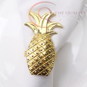 Anneaux de serviette en métal de luxe, écologiques, pour table à manger, accessoire décoratif élégant pour hôtel, maison et mariage - Product Image 2