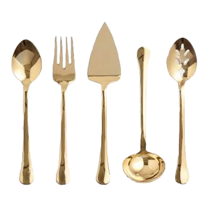 Juego de cubiertos de latón duradero y elegante disponible a precios asequibles para comidas informales y experiencias culinarias formales - Product Image 3