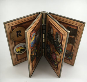 Álbum de Metal Personalizado para Geocoin, Almacenamiento Coleccionable de Alta Calidad para Geocoin y Medallones, Diseño Personalizado Únicamente - Product Image 1