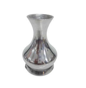 Florero de aluminio y Metal de nuevo estilo, maceta de Color plateado para decoración de sala de estar y Mesa, hecho a mano a granel - Product Image 4