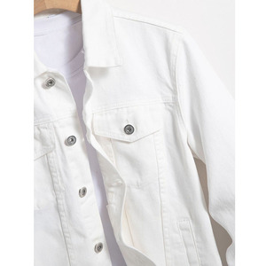 Veste en jean streetwear pour hommes nouvelle mode col rabattu boutonné vêtements d'extérieur et manteaux en jean avec poches avant pour hommes - Product Image 4