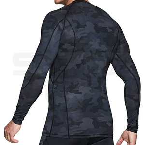 Rashguard unisexe premium pour MMA BJJ Gym Wear Manches longues Séchage rapide Extensible Anti-transpiration Anti-UV UPF50+ Spandex/Nylon - Product Image 6