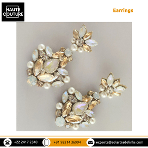 Pendientes de cristal bonitos totalmente personalizables para mujer Marquis Rhinestones Pendiente Diseñador Lujo Gota Boda Pendiente de cristal - Product Image 3