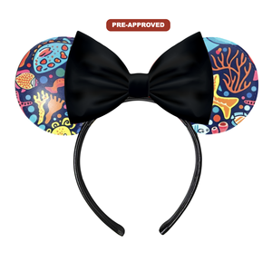 Diadema de vinilo negra DIY con diseño de pez, bonita, pintable, para niños, regalo personalizado y actividad artesanal. - Product Image 1