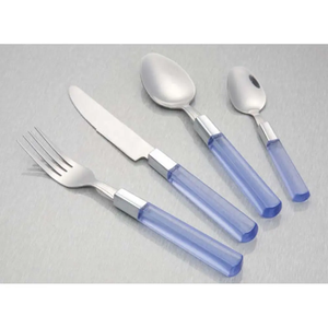 Ensemble de couverts en acier inoxydable manche en résine couverts 5 pièces couteau fourchette et cuillère pour restaurant hôtel et famille à vendre - Product Image 3