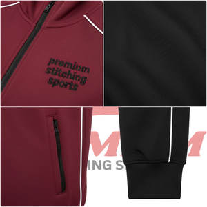 Conjunto Deportivo Personalizado con Cuello Alto para Hombre, Chaqueta Cortavientos de Nailon con Cremallera, Traje de Correr de Dos Piezas - Product Image 5