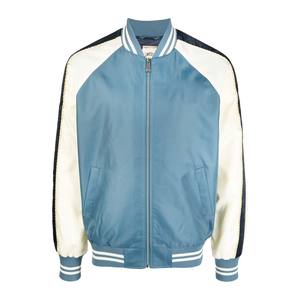 Chaquetas de béisbol Sukajan de satén brillante liso para hombre y abrigo de invierno Varsity Canvas Letterman Bomber Jacket - Product Image 2