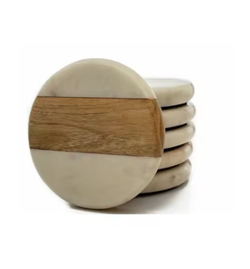 Marble Coasters Set for Kitchenware Restaurants & Natural Crafts Mats & <b>Pads</b> Eco-Friendly Coasters Top Trending - Product Image 2