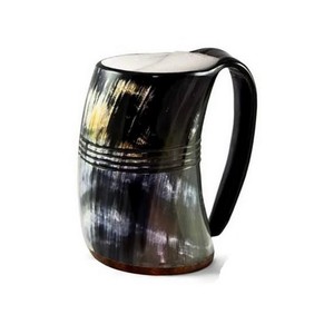 Cuernos Vikingos Personalizados para Beber, Tazas con Logotipo Personalizado, Cuerno Vikingo para Cerveza, Natural - Product Image 5