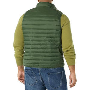 Gilet matelassé en nylon Vêtements d'hiver pour hommes Gilet matelassé personnalisé de qualité luxueuse - Product Image 4