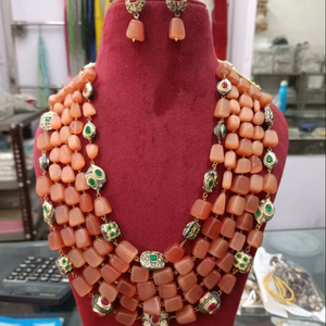 Antique <b>Beads</b> Mala Indian Jewellery Long <b>Set</b> With Glass High-quality Multi Color <b>Beads</b> Handmade Bulk Product Necklace - Product Image 5