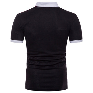 Vente en ligne de T-shirts polo design différent T-shirts polo pour hommes de qualité supérieure en couleur unie T-shirt polo à manches courtes pour hommes - Product Image 4