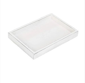 Bandeja de decoración de madera de lavado Blanco clásico Bandeja rectangular de madera de mango para servir Diseño elegante Bandeja de madera hecha a mano para usos múltiples - Product Image 1