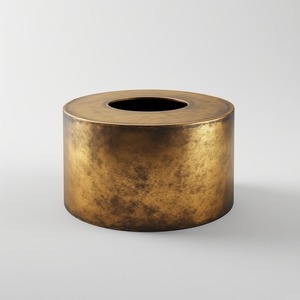 Boîte à mouchoirs rectangulaire moderne en métal avec un aspect poli élégant, construction artisanale durable pour une utilisation fonctionnelle à la maison, à l'hôtel ou au bureau - Product Image 3