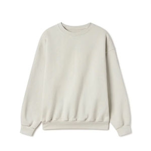 2024 haute qualité 100% coton hommes sweats très respirant personnalisé col rond polaire OEM ODM sweat - Product Image 1