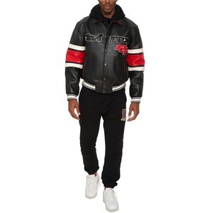 Chaqueta Avirex de Talla Grande, Auténtica, Informal, Deportiva, Modelo Pelly Pelly para Hombre, Piel de Oveja, Piel de Cordero Francesa, Chaqueta Universitaria de Cuero Genuino - Product Image 5
