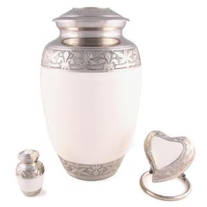 Urne funéraire moderne en laiton faite à la main pour adultes, meilleur prix, cendres funéraires, souvenir, capacité personnalisée, finition mate, vase de table, meilleur choix - Product Image 1