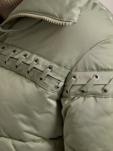 Chaqueta acolchada para mujer 2025, abrigo con cremallera completa, chaquetas con capucha, chaquetas acolchadas de alta calidad para mujer, servicio OEM - Product Image 4