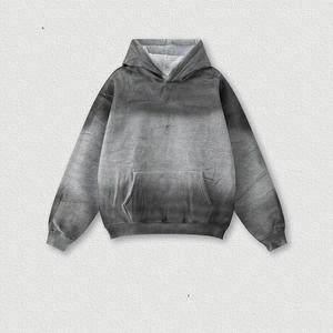 Conjunto de pantalones de chándal y Sudadera con capucha de primavera con lavado ácido de peso pesado Logotipo personalizado Chándal vintage Ropa de entrenamiento Terry Hoodies - Product Image 3