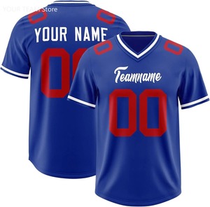 Maillot de football personnalisé, nom et numéro d'équipe cousus, chemise de sport, uniforme d'entraînement, 100% polyester, motif 3D - Product Image 6