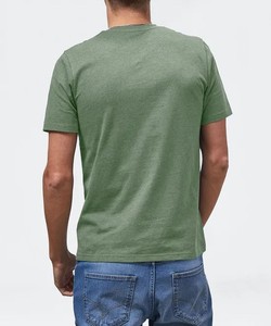 Camisa suave más vendida para hombres algodón/poliéster cuello redondo estilo bolsillo frontal manga corta Color claro uso al aire libre camisa atlética - Product Image 3