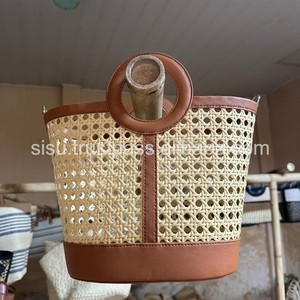 Producto caliente hecho a mano orgánico paja bolsa de playa bolso tejido Vietnam - Product Image 2