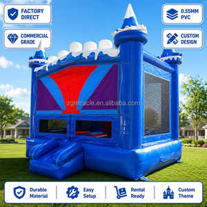 Château gonflable <span class=keywords><strong>de</strong></span> qualité commerciale sur le thème <span class=keywords><strong>de</strong></span> la neige pour <span class=keywords><strong>location</strong></span> <span class=keywords><strong>de</strong></span> fêtes en intérieur - Product Image 1