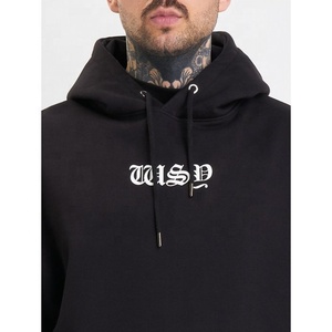 Sweat-shirt à capuche brodé personnalisé avec logo OEM, tendance 2024, coton lourd de qualité supérieure, coupe ample, imprimé en polaire - Product Image 4