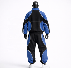 Conjunto Deportivo Personalizado para Hombre con Capucha, Tejido de Punto, Estampado Digital, Poliéster/Algodón, Color Sólido, Grueso, 300g, Transpirable, Informal - Product Image 4