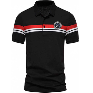 เสื้อโปโลแขนสั้นผู้ชาย, กระดุมพิมพ์ลายเต็มรูปแบบลำลองแฟชั่นฤดูร้อน - Product Image 2