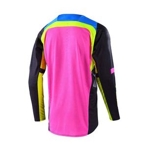 Maillot de moto à manches longues pour homme, à blocs de couleur, en polyester à séchage rapide, pour adultes, toutes saisons - Product Image 5