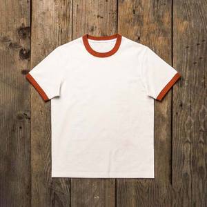 Camiseta Ringer para hombre, ropa de talla grande, estilo callejero, 100% de algodón, manga corta, ropa informal de verano, camisas de gran tamaño para hombre - Product Image 2