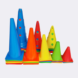 Conos de Entrenamiento de Agilidad de Hockey de Plástico Flexible y Duradero de Colores con Logotipo y Diseño Personalizados OEM - Product Image 3