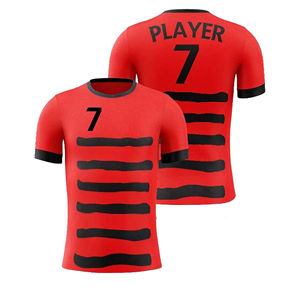 Último Diseño de Camisetas de Fútbol para Adultos, Ropa de Entrenamiento para Hombre, Personalizable, de Secado Rápido, Transpirable, Ligera, con Cuello Redondo - Product Image 4