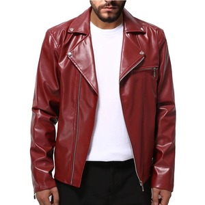 Otoño e Invierno nueva chaqueta de cuero para hombre moda guapo solapa motocicleta chaqueta de cuero Rock Punk Tops - Product Image 6