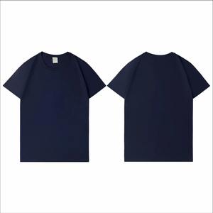 Camisetas de manga corta de algodón 100% de verano para parejas, camisetas informales de algodón sólido con cuello redondo, camisetas holgadas suaves - Product Image 6