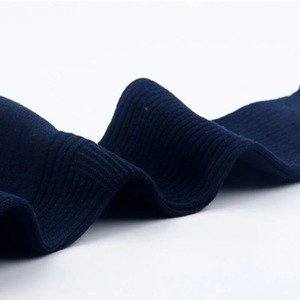 Wosocks ถุงเท้า100% ผู้ชาย, ผ้าฝ้ายสีดำสีทึบธุรกิจยาวระบายอากาศออกแบบโลโก้ด้านล่าง - Product Image 2