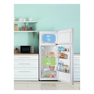 Réfrigérateur et congélateur à double porte RCT284WH2A Statique Blanc classe E (55x53x143cm) - Product Image 4
