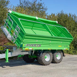 Semi-remorque benne basculante 4 roues 8 tonnes de qualité supérieure, 7 x 14 pieds, en acier, à 4 côtés hauts - Product Image 3