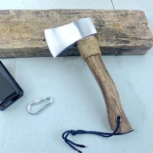 ขวานเหล็กคุณภาพสูง ด้ามเหล็ก ใบมีดเหล็กกล้าคาร์บอนสูง 400 มม. ขวานแบบใหม่ สำหรับงาน DIY และอุตสาหกรรม - Product Image 2